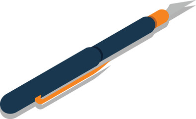 vector illustration of a fountain pen