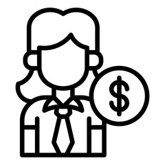 Investor  Icon Element For Design	