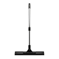 Professional Window Squeegee for Cleaning Glass Surfaces Silver Handle Black Blade Household on transparent background