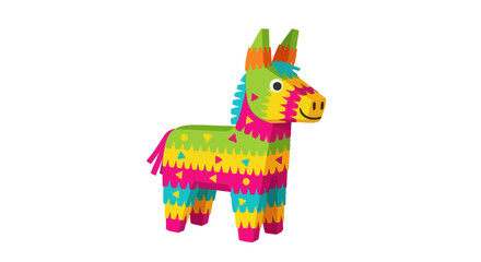 Colorful Piñata Donkey Decoration for Fiesta Party.