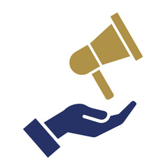 Megaphone  Icon Element For Design	