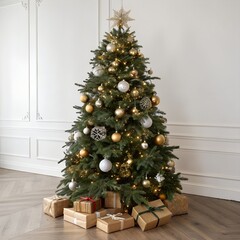 christmas tree with presents