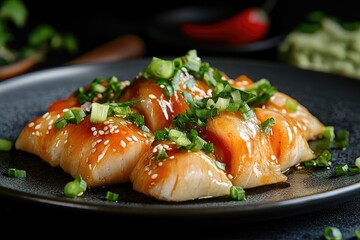 grilled salmon steak