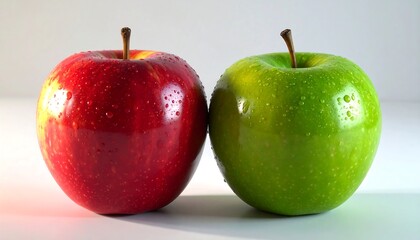 Two apples, red and green (1)