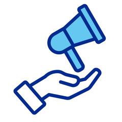 Megaphone  Icon Element For Design	