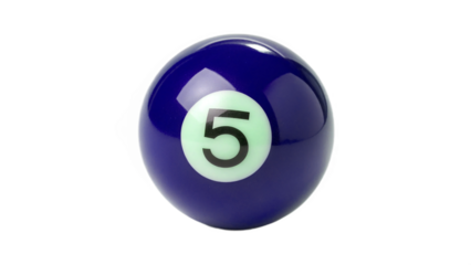 pool ball number 5	