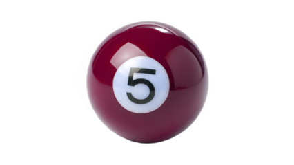 pool ball number 5	