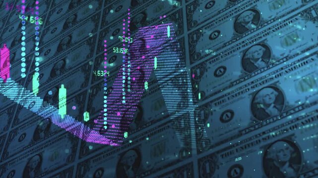 Financial market trends investment stock exchange digital currency money graph data analysis economic growth global finance business wealth - Powered by Adobe