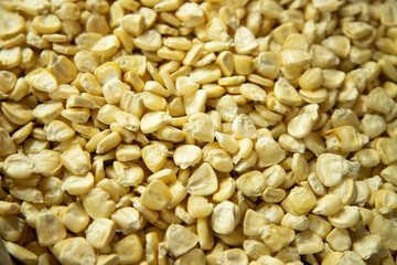 Fototapeta premium Mexican corn kernels at a stall in the San Juan market in Mexico City.