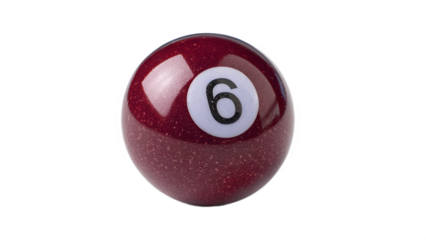 pool ball isolated on removed background	