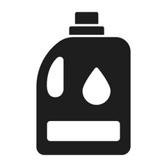 detergent bottle flat vector icon