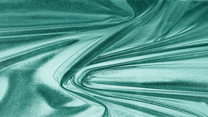 Blue foil texture with shiny metallic surface and wrinkled pattern, abstract luxury background for design and decoration.