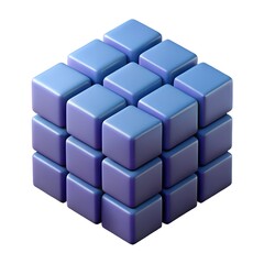 3d cubes on white background