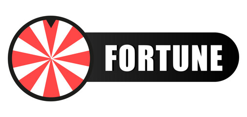 Fortune wheel icon. Luck game symbol. Chance spin Vector. Win prize element.