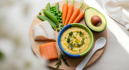 Creative Baby Food Purees from Fresh Seafood

