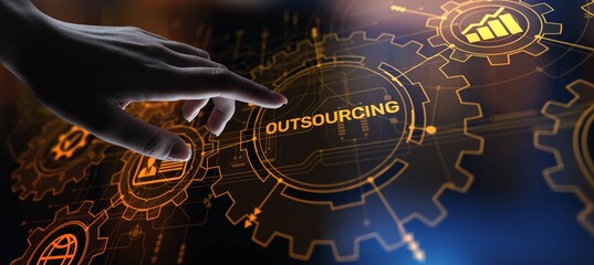 Outsourcing Concept: Leveraging External Resources for Enhanced Business Performance.