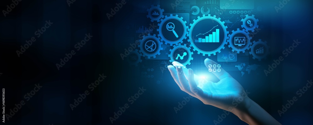 Poster business process optimization and performance enhancement through data analysis.