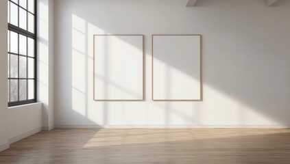 Fototapeta premium Modern interior with empty billboard