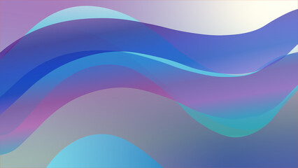 Abstract fluid gradient background with blue and purple wavy shapes design