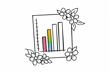vector illustration of business graph