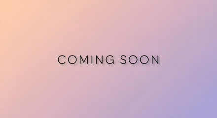 Fototapeta premium Minimal Elegant Coming Soon