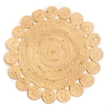 Handmade Woven Plate and Cup Coasters &ndash; Natural Fiber Mats for Rustic Table Protection &ndash; Colombian Artisan Home Decor