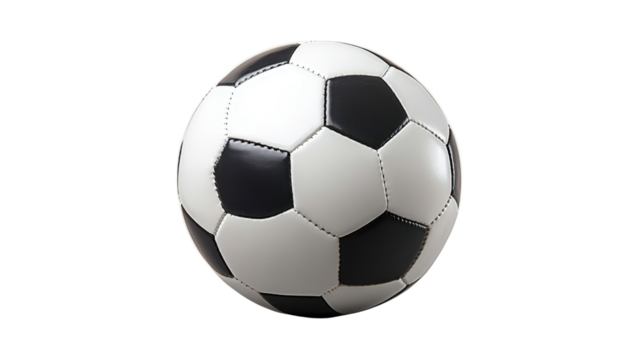 Soccer ball isolated on transparent background