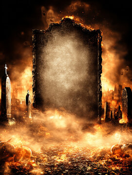 Haunted tombstone