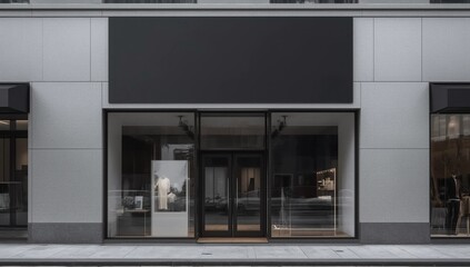 outdoor, store, shop, sign, mockup, front, display, 