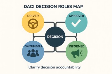 DACI Decision Making Framework with Roles and Responsibilities for Projects