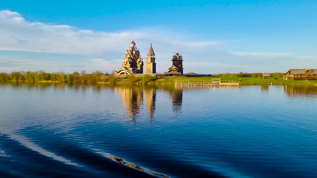The picturesque Kizhi Island. Lake Onega. Russia. 