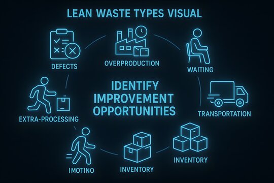Lean Waste Visualization with Muda Types for Process Improvement