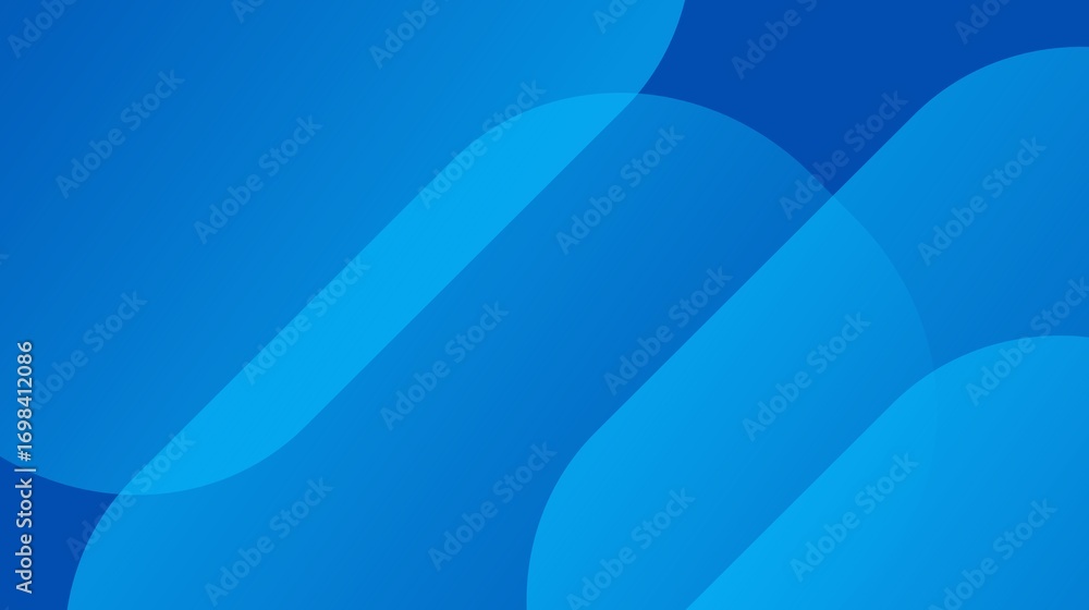 Poster flowing lines and a gentle curve create a beautiful blue abstract wave background, a digital art con