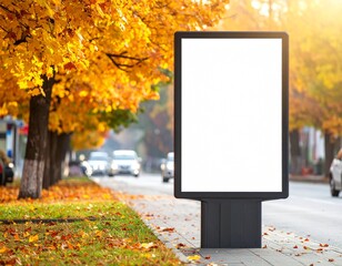 Autumn    sign  mockup(