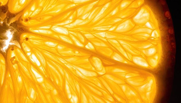Close-Up Macro Photograph of Orange Peel Texture