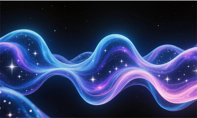 abstract blue background with stars