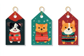 Fototapeta premium Festive Holiday Gift Illustrations Pack