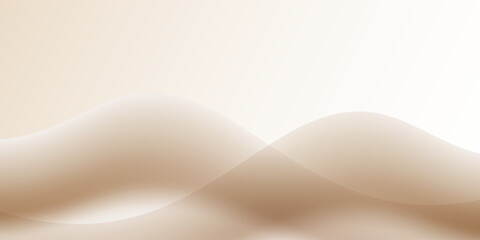 Chocolate with milk fluid splash texture. Cocoa or coffee cream sweet food delicious background. Modern gold and brown waves design.