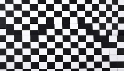 Fototapeta premium Black And White Checkerboard Seamless Pattern