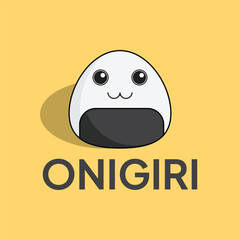 happy baby onigiri cartoon character , cute style design for t shirt, sticker, logo element
