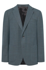 Mens blue green wool suit jacket elegance and style