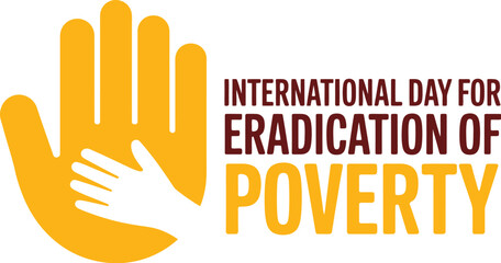 Obraz premium Symbol of support and hope for the international day for eradication of poverty