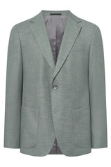 Elegant mens light green wool blazer perfect for business attire