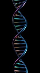 Abstract 3d dna double helix structure genetic code science and technology medical research