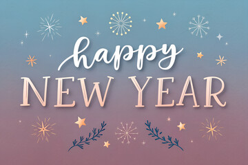 Ring in the New Year with vibrant greetings, fireworks, and festive cheer. Celebrate fresh beginnings, joy, and hope with stylish designs and warm wishes. generative ai