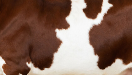 A cow's back has a white patch on it