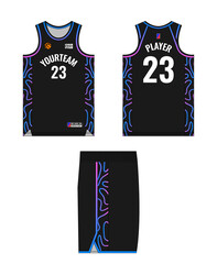 Basketball jersey template design, basketball uniform mockup design, vector sublimation sports apparel design, jersey basketball ideas.