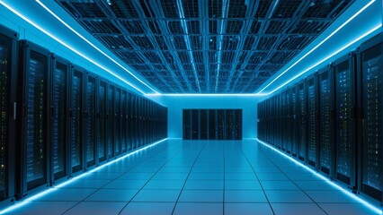 データセンター, ビル, 部屋, オフィス, 回廊, 建築, ホール, サーバー,