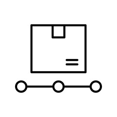 Tracking Icons In Outline, Vector Illustration