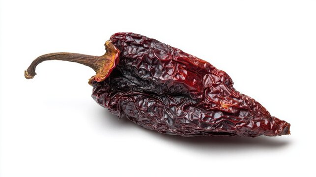 chipotle morita a whole smoke dried overripe jalapeno chile pepper isolated